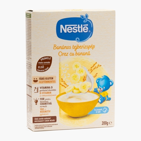 Cereale din orez cu banană, +6 luni, 200g