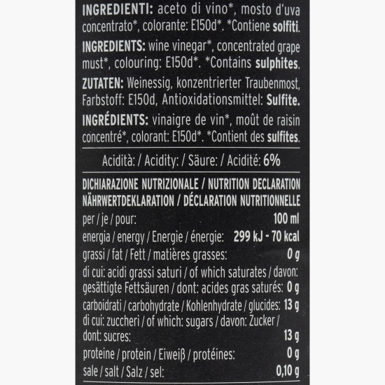 Oțet balsamic de Modena IGP Il Nero, 0.5l