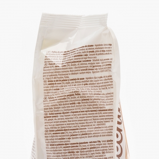 Grisine cu ulei de palmier și semințe de susan 150g