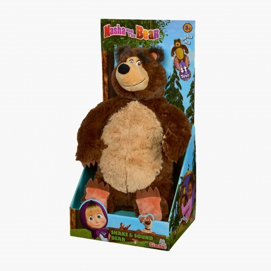 Jucărie de pluș interactivă Masha and the Bear, Laughing Misha, 43cm 1+ ani
