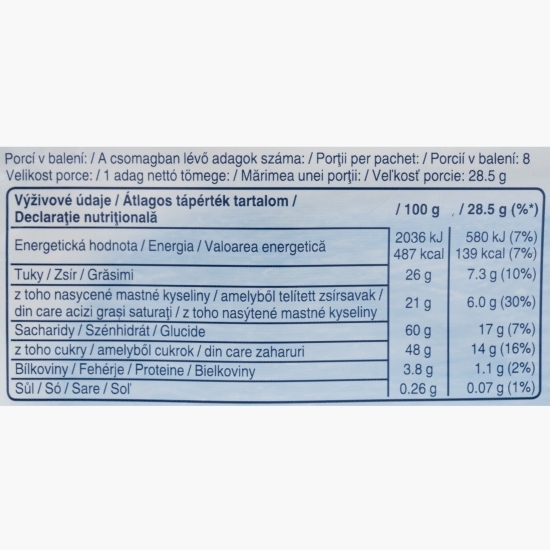 Baton cu cocos învelit în ciocolată cu lapte, 4x57g, 228g