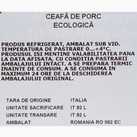 Ceafă de porc eco 300g