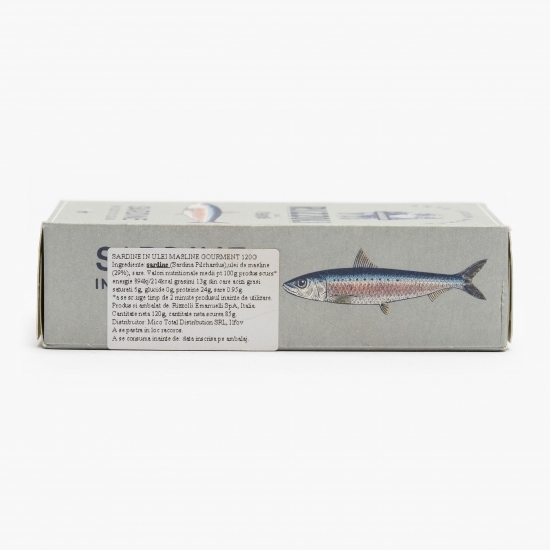 Sardine în ulei de măsline gourmet 120g