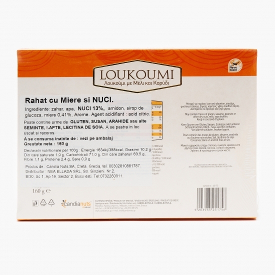 Rahat cu miere și nuci 160g