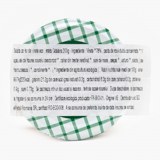 Salată de vinete eco, rețetă Catalană 200g