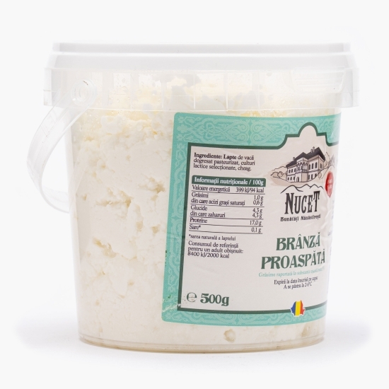 Brânză proaspătă de vaci 1% grăsime 500g