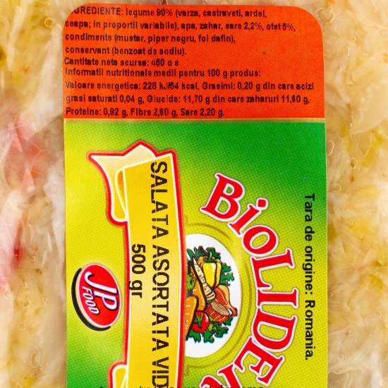 Salată asortată vid 500g