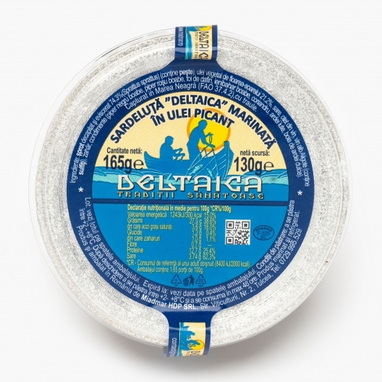 Sardeluță marinată în ulei picant 165g