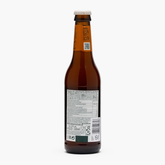 Bere blondă premium nefiltrată fără alcool sticlă 0.33l