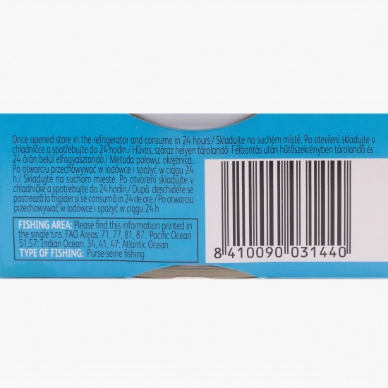 Ton în ulei de floarea-soarelui bucăți 160g