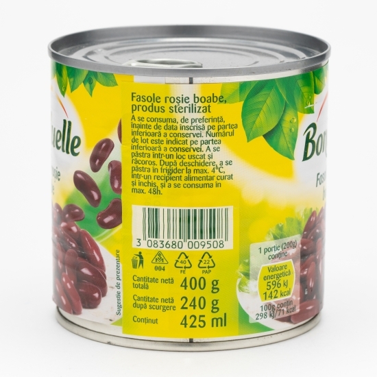 Fasole roșie boabe 400g