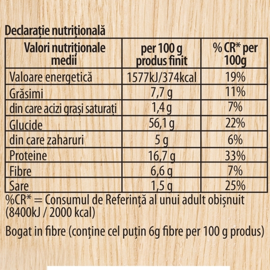 Mix pentru pâine neagră cu semințe 500g
