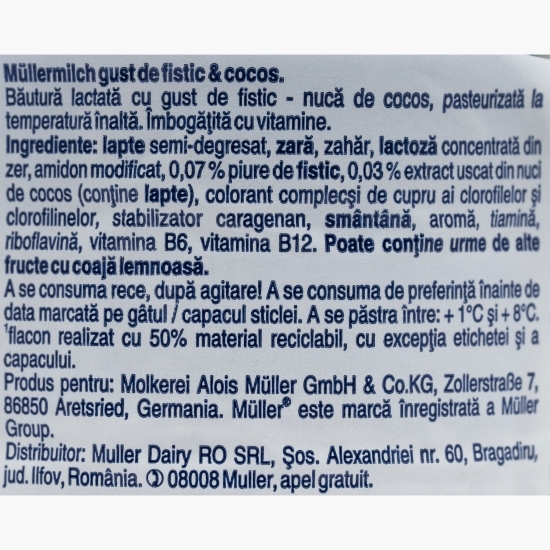 Băutură lactată cu gust de fistic și cocos 400g