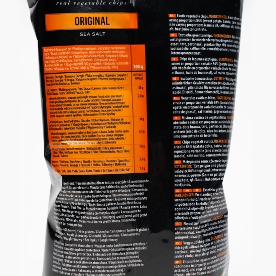 Chipsuri de legume exotice cu sare de mare 110g