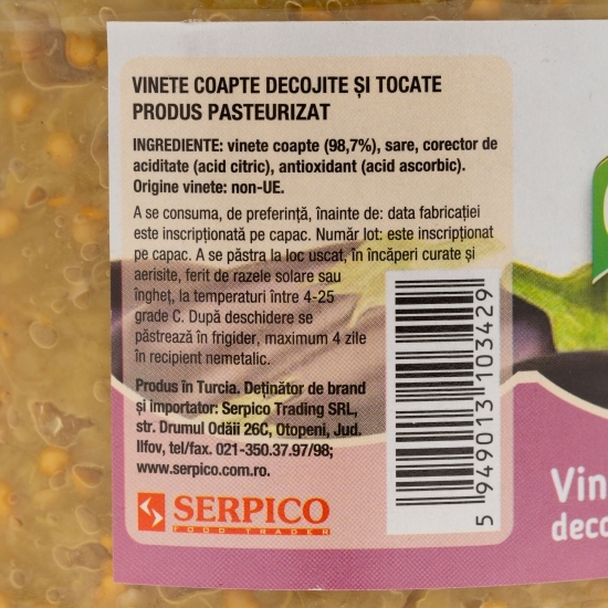 Vinete coapte 650g