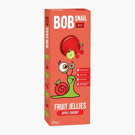Jeleu natural din mere și cireșe, fără zahăr adăugat 27g