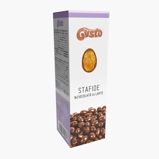 Stafide în ciocolată cu lapte 80g