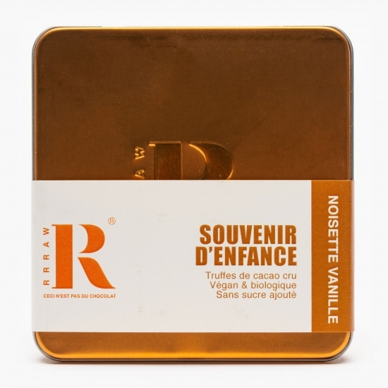 Trufe de cacao crudă cu alune, vanilie și curmale eco 100g
