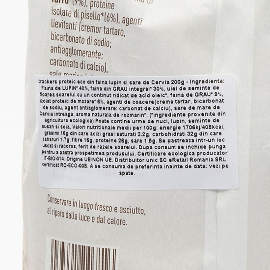 Crackers proteic eco amestec făină și sare 200g