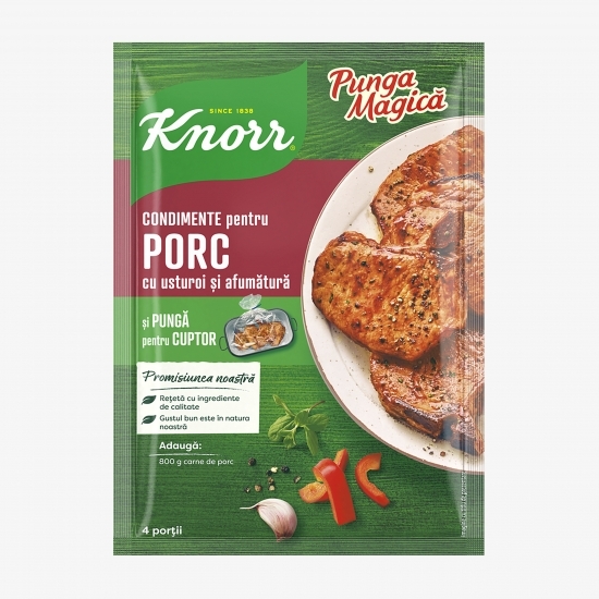 Condimente pentru porc cu usturoi și afumătură Punga Magică 29g