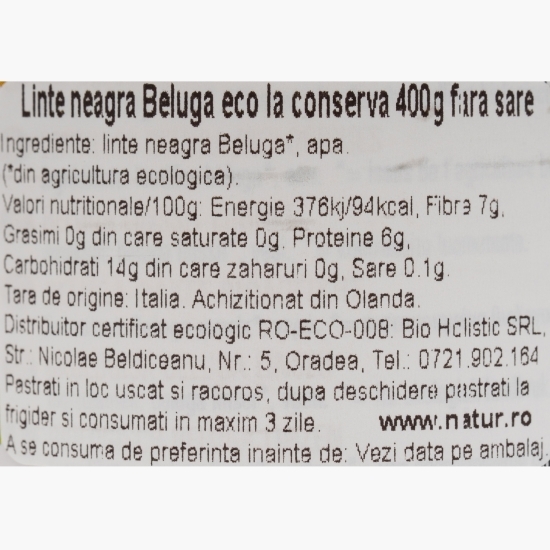 Linte neagră Beluga eco 400g