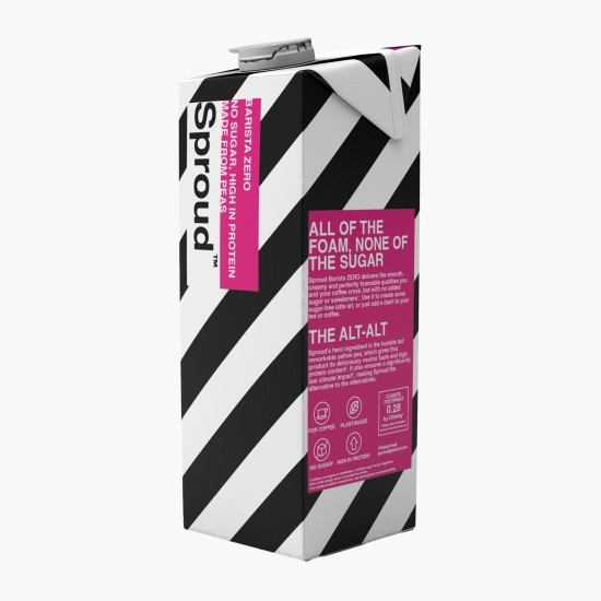 Băutură vegetală din mazăre Barista Zero, fără zahăr adăugat 1l