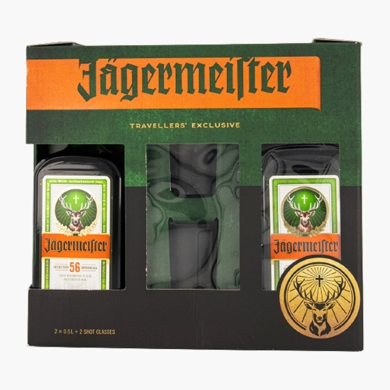 Lichior digestiv 35% alc. 2x500ml + 2 pahare