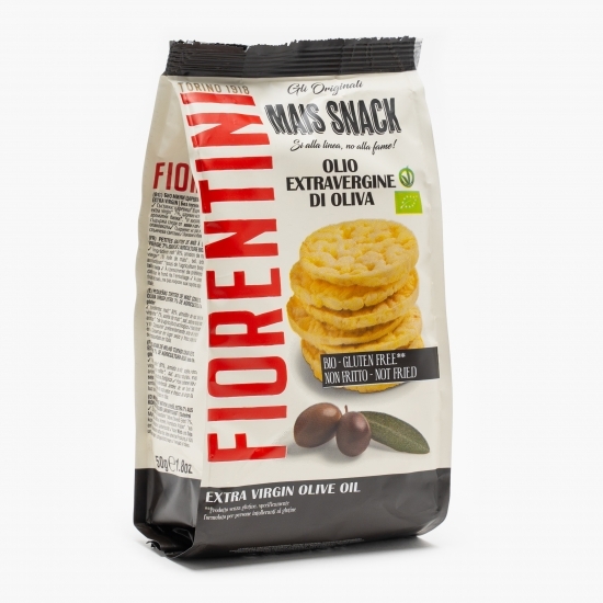 Chipsuri eco din porumb cu ulei de măsline fără gluten 50g 
