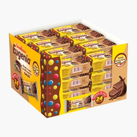Biscuiți de cacao cu cremă de cacao 864g (24x36g)