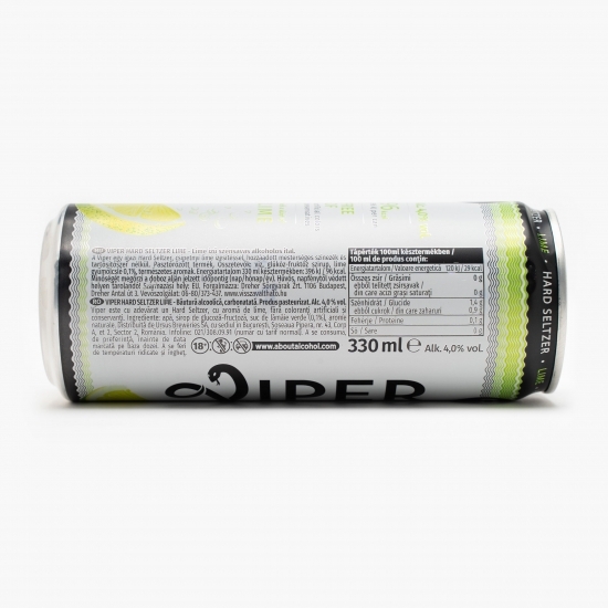 Hard Seltzer cu arome de lime doză 4% alc. 0.33l