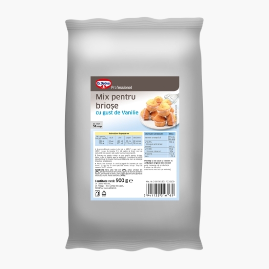 Mix pentru brioșe Professional cu gust de vanilie 900g