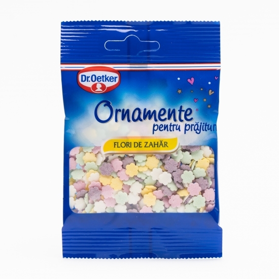 Ornamente pentru prăjituri flori de zahăr 30g