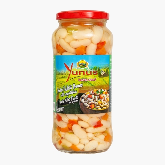 Fasole albă cu legume, 570g