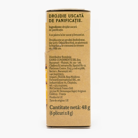 Drojdie uscată 6 plicuri x8g
