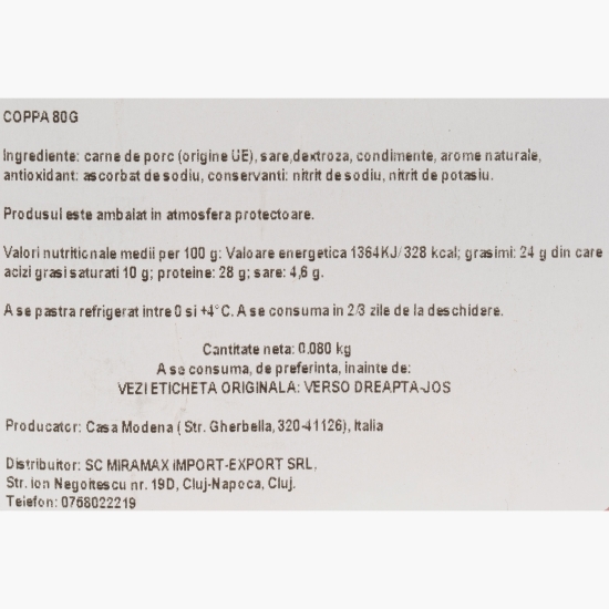 Coppa 80g