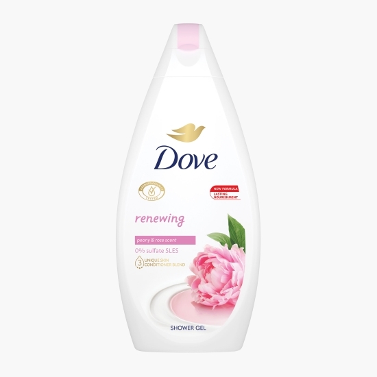 Gel de duș Renewing cu extract de bujor și parfum de trandafir 450ml