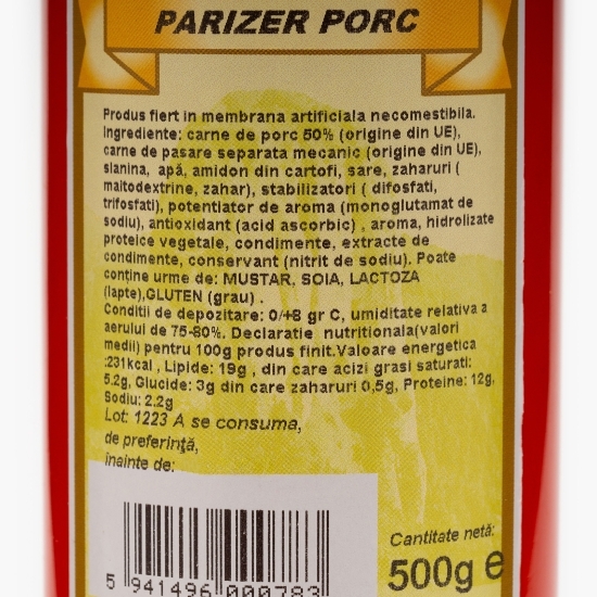 Parizer de porc 500g