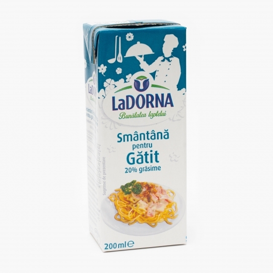 Smântână lichidă UHT pentru gătit 20% grăsime 200ml