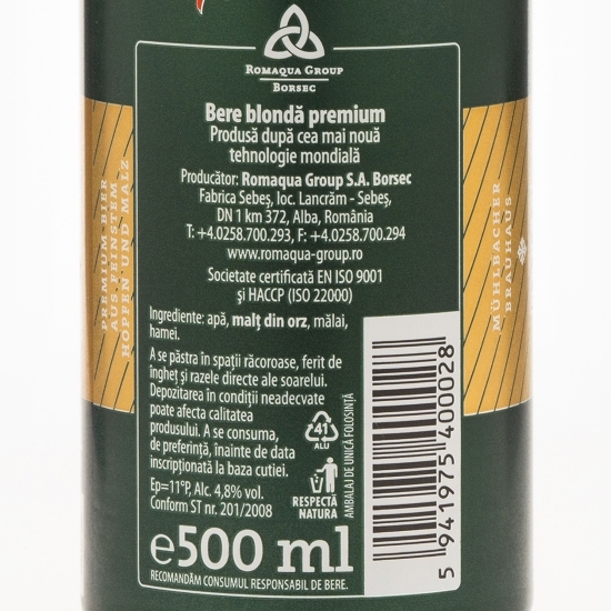 Bere blondă doză 0.5l