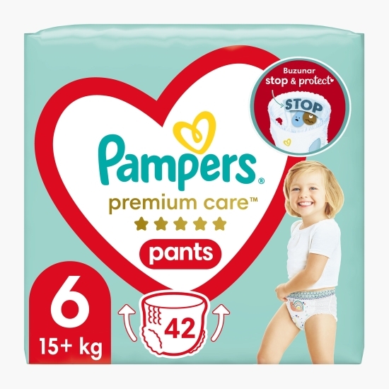 Scutece chiloțel Pants Premium Care Jumbo Pack mărimea 6, 15+ kg, 42 buc