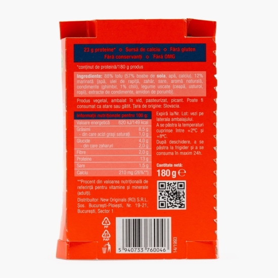 ​Tofu marinat în sos sweet chilli 180g