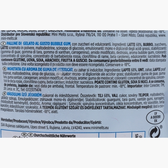 Biluțe de înghețată cu aromă de gumă de mestecat 70g