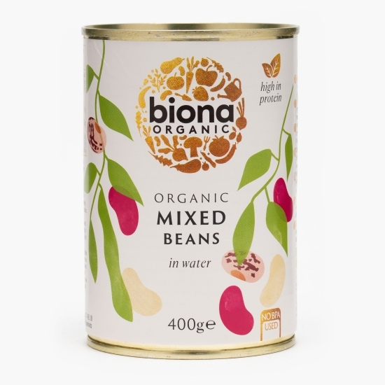 Mix 3 tipuri de fasole boabe eco 400g