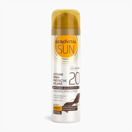 Loțiune spray protecție solară Sun SPF 20, 150ml