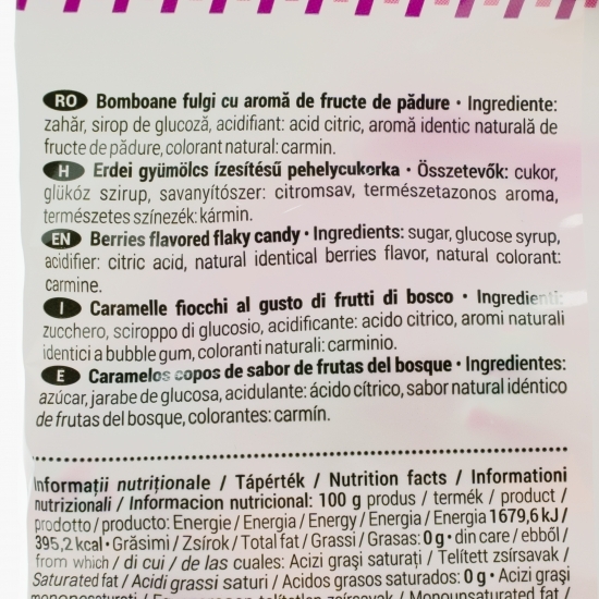 Bomboane fulgi cu aromă de fructe de pădure 250g