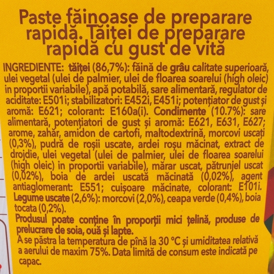 Supă instant cu gust de vită 75g
