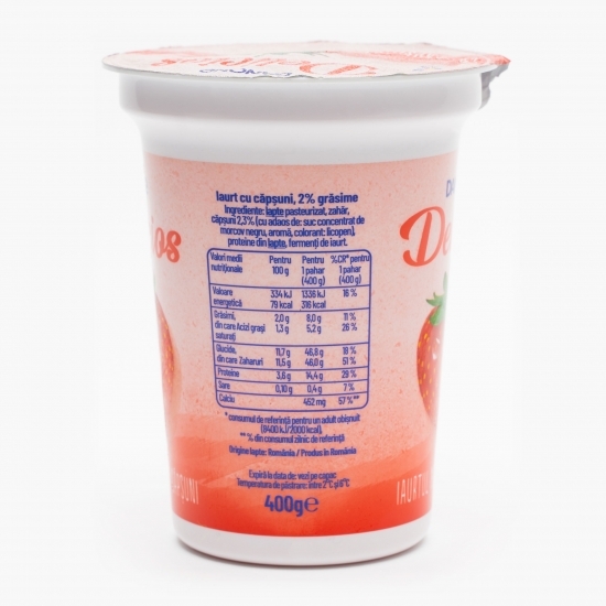 Iaurt Delicios cu căpșuni 400g