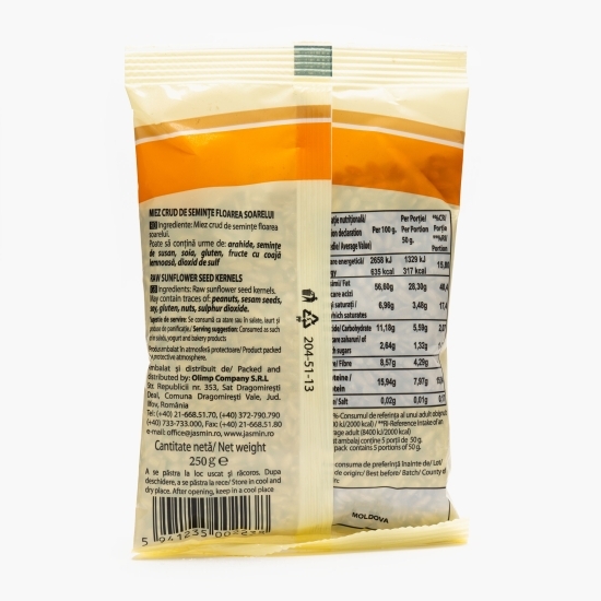 Miez de floarea-soarelui, crud 250g