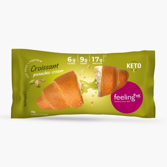 Croissant proteic cu fistic, 65g