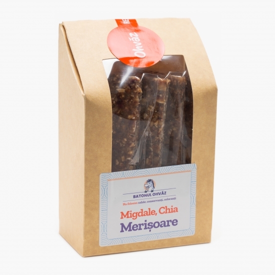 Baton de ovăz cu migdale, chia, merișoare 4x60g